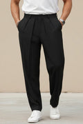 Men Black Premium Casual Stylish Trouser-Front