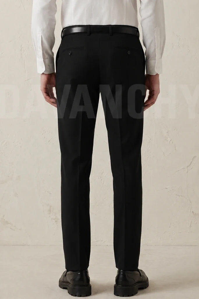 Black Wedding Wear Pant-Back