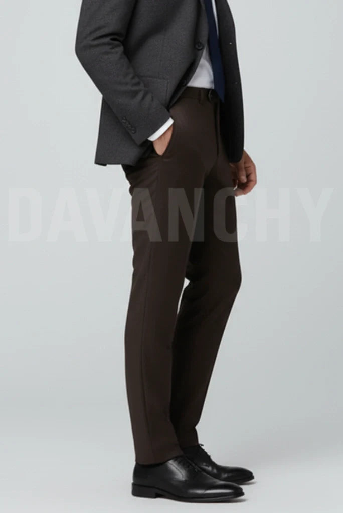 Business meeting Wear Relaxed Fit Trouser Formal for Men-Side