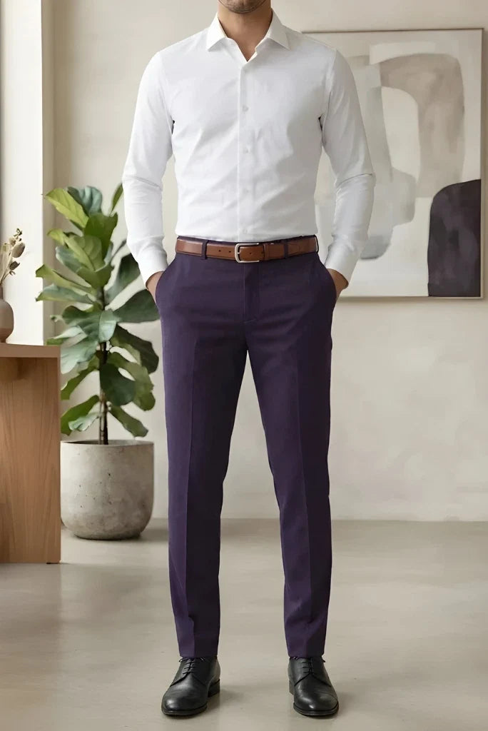 Office Wear Pant Purple