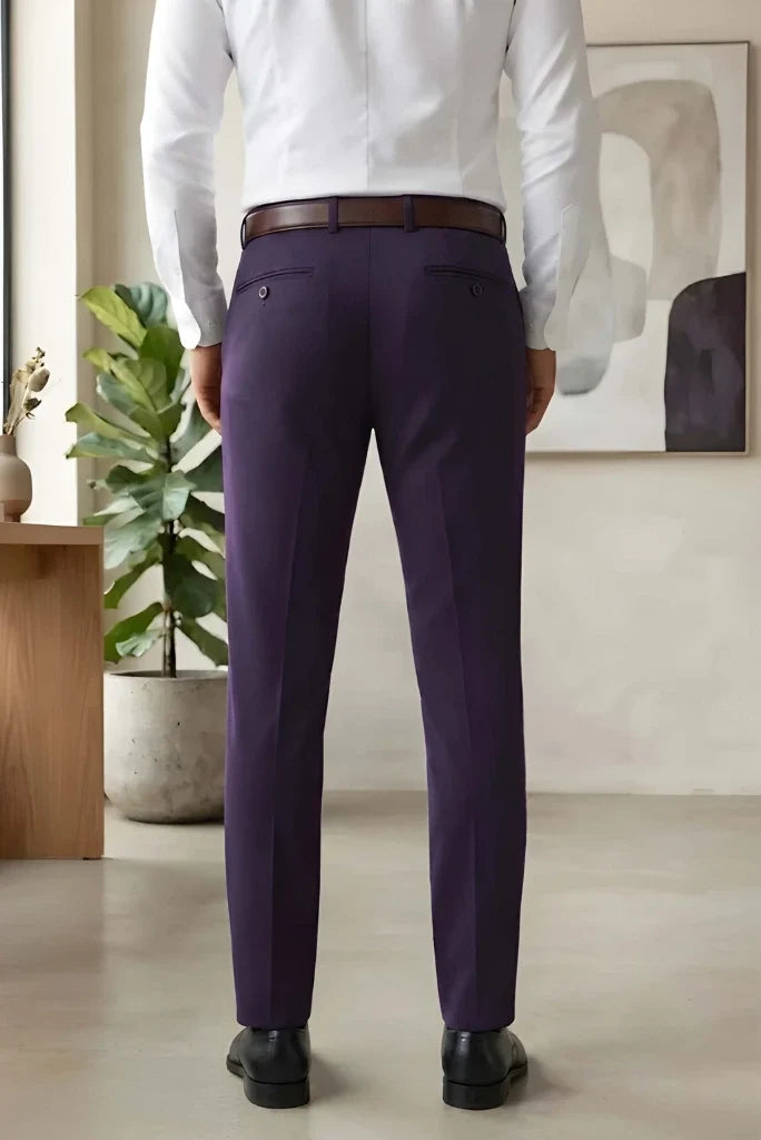 Office Wear Pant Formal Trouser Purple