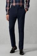 Men Premium Navy Blue Formal Trouser-Front