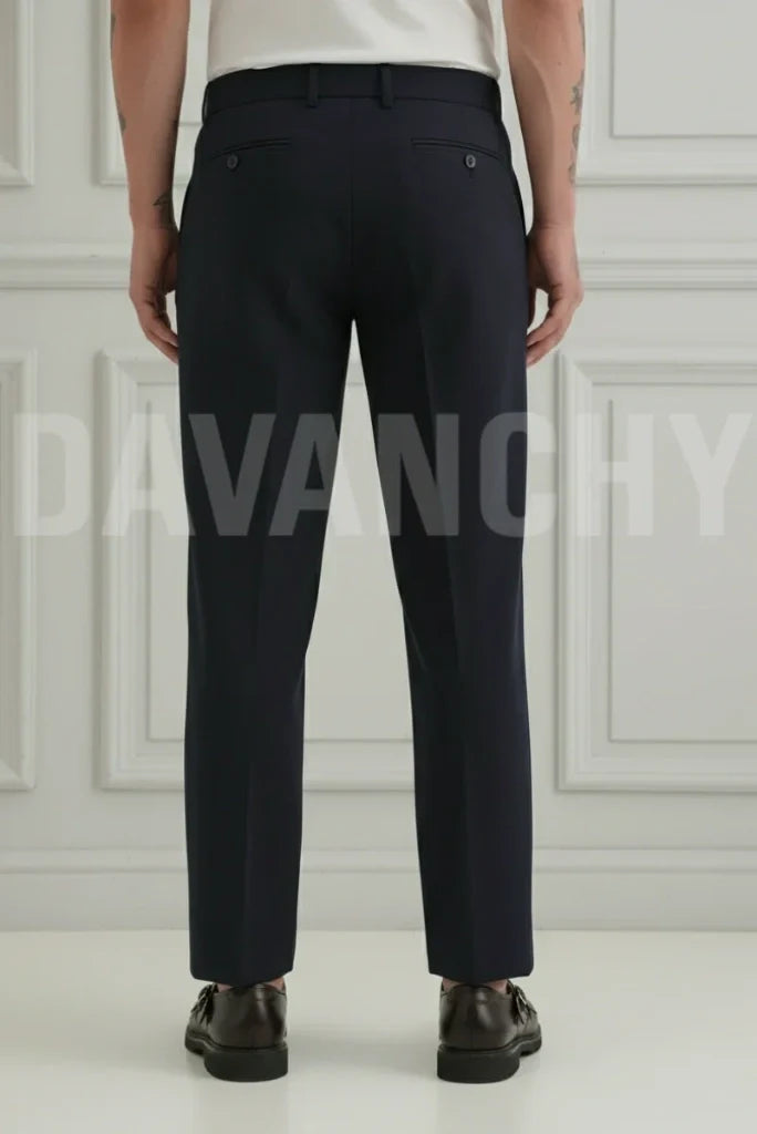 Men Premium Regular fit Formal Pant-Back