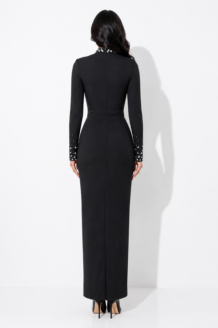 Midnight Sparkle Dress - Elegance
