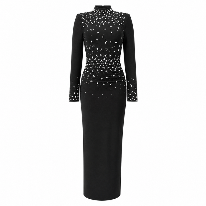 Midnight Sparkle Dress - Elegance