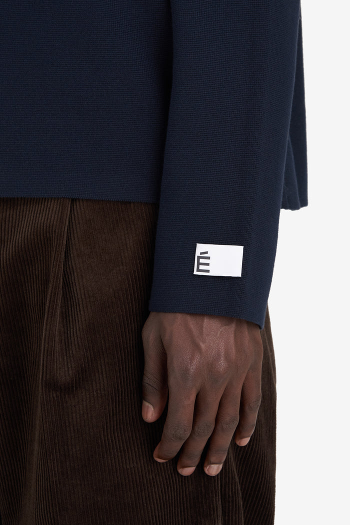 ETUDES STUDIO MILANO HALF ZIP NAVY 5