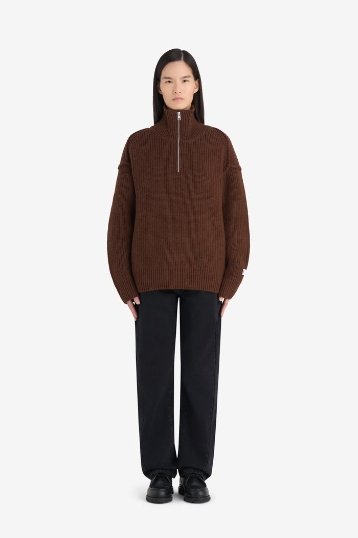 MILITARY RIB HALF ZIP