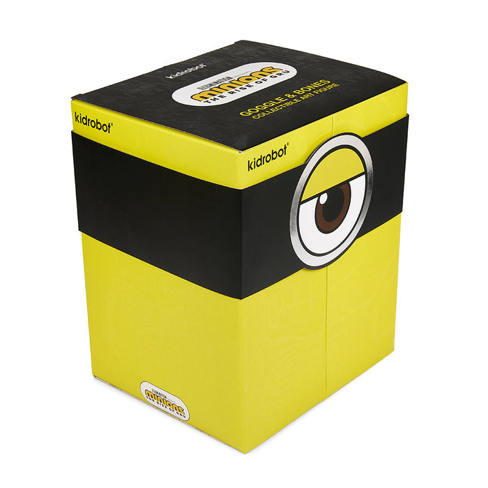 Minions Anatomy 8-inch art figure by Kidrobot, OG Edition, detailed Minions character collectible with anatomical design.