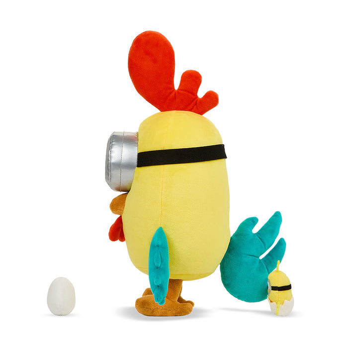 Large Minions Chicken plush by Kidrobot, interactive soft toy featuring the iconic Minions character from Rise of Gru.