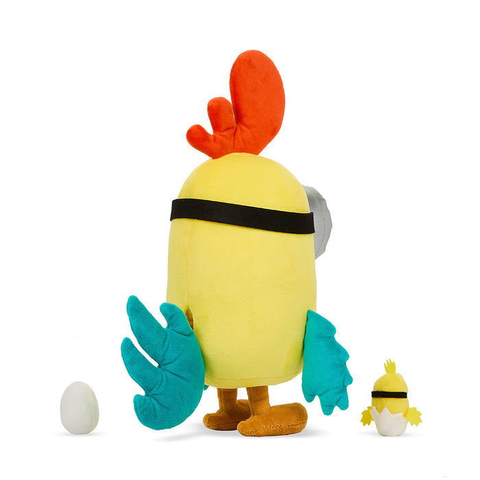 Soft Minions Chicken interactive plush by Kidrobot featuring a large, cuddly plush toy from the Minions Rise of Gru collection.