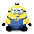 Minions The Rise of Gru Otto HugMe Shake Action Plush toy, soft plush character from the Minions movie series.
