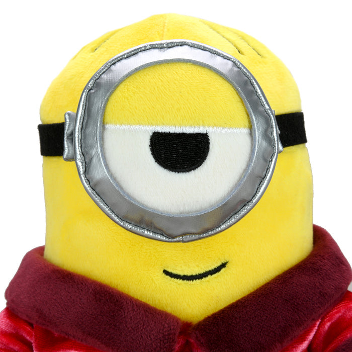 Minions: The Rise of Gru Red Robe Stuart Phunny plush toy, soft collectible plush featuring Stuart in a red robe from Minions movie.
