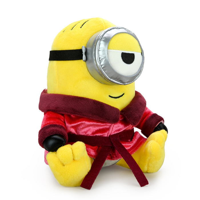 Minions: The Rise of Gru Red Robe Stuart Phunny Plush toy showing plush Stuart in red robe from the Minions movie.
