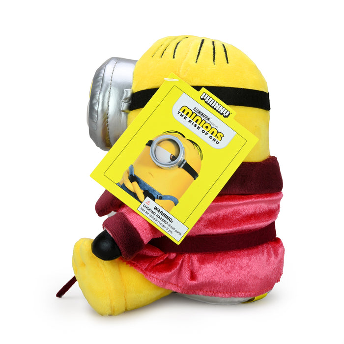Minions: The Rise of Gru red robe Stuart Phunny plush toy, soft and cuddly Minions character from the animated movie.