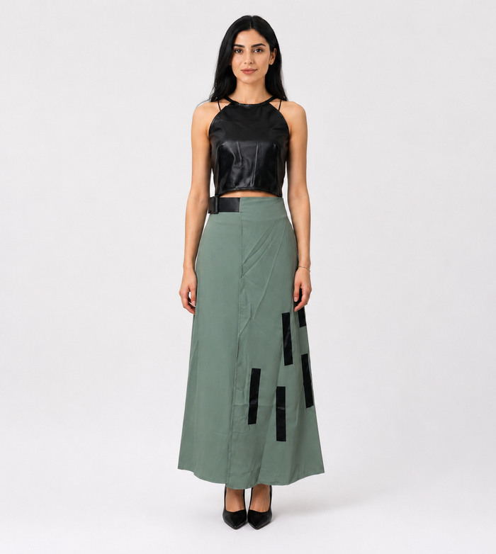Modern Contrast Two-Piece Set - Urban