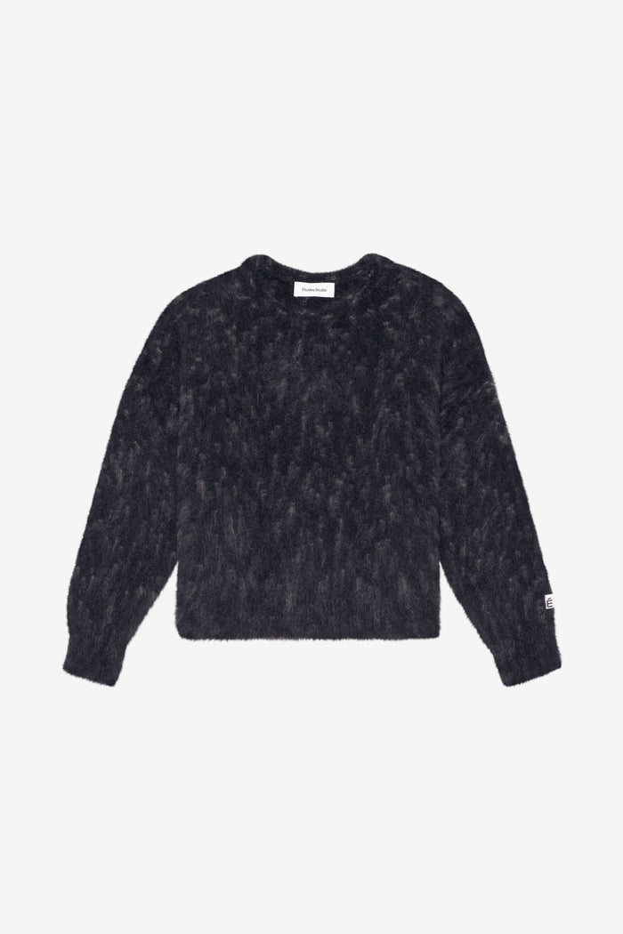 ETUDES STUDIO MOHAIR ROUND NECK NAVY 1
