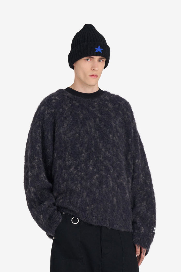 ETUDES STUDIO MOHAIR ROUND NECK NAVY 2