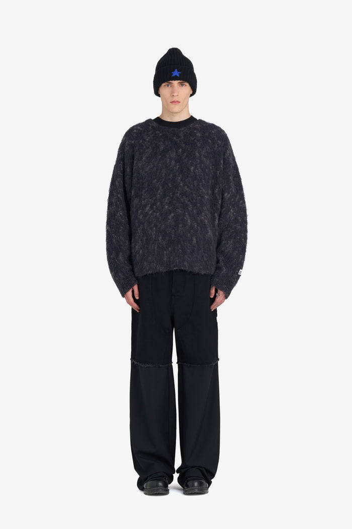 ETUDES STUDIO MOHAIR ROUND NECK NAVY 3
