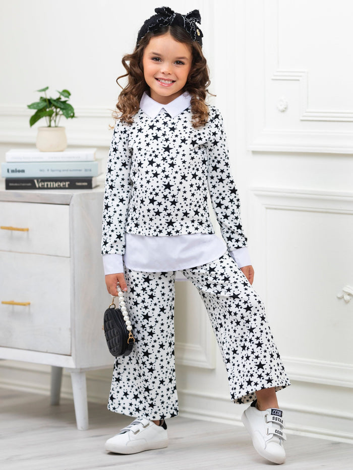 Mommy & Me Stellar Star Dressy Pant Set by Kids Couture Mia Belle Girls