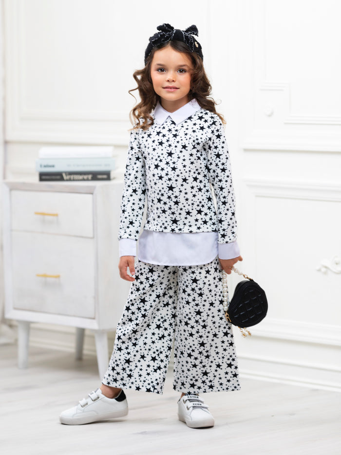 Mommy & Me Stellar Star Dressy Pant Set by Kids Couture Mia Belle Girls
