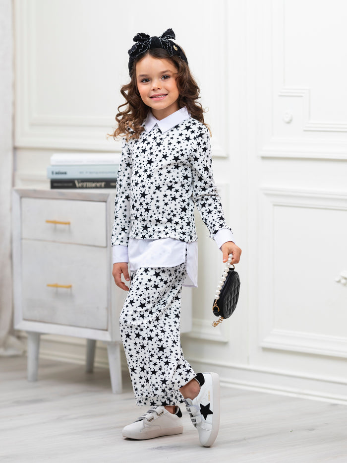 Mommy & Me Stellar Star Dressy Pant Set by Kids Couture Mia Belle Girls
