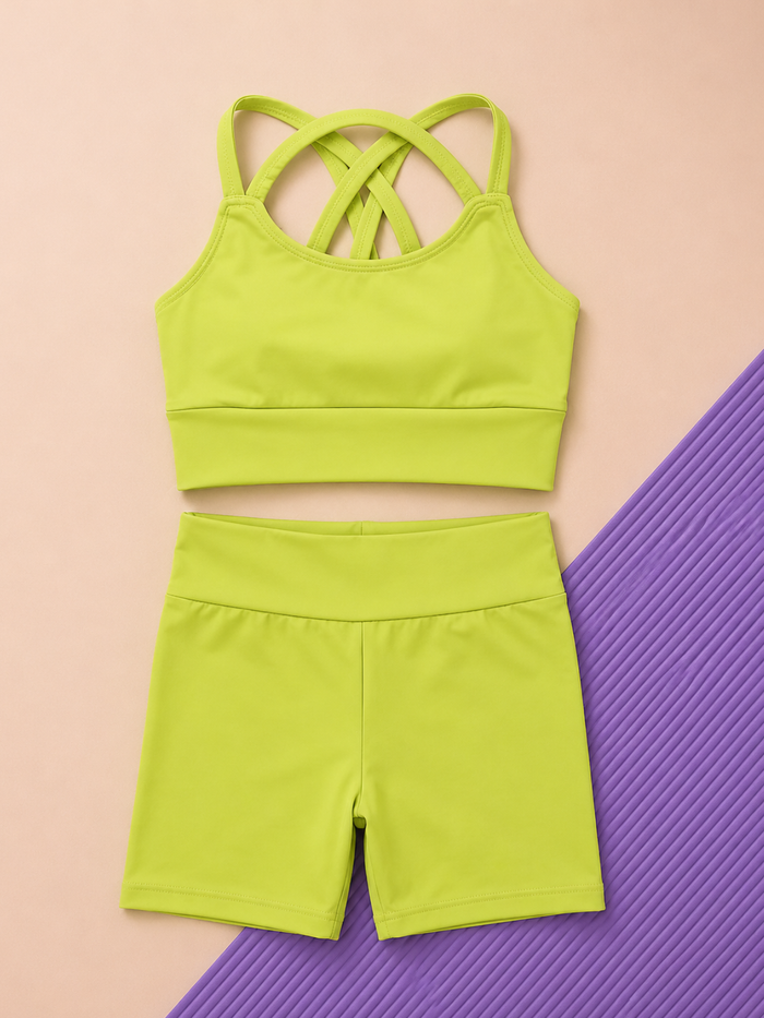 girls dance outfit active set athletic wear kids