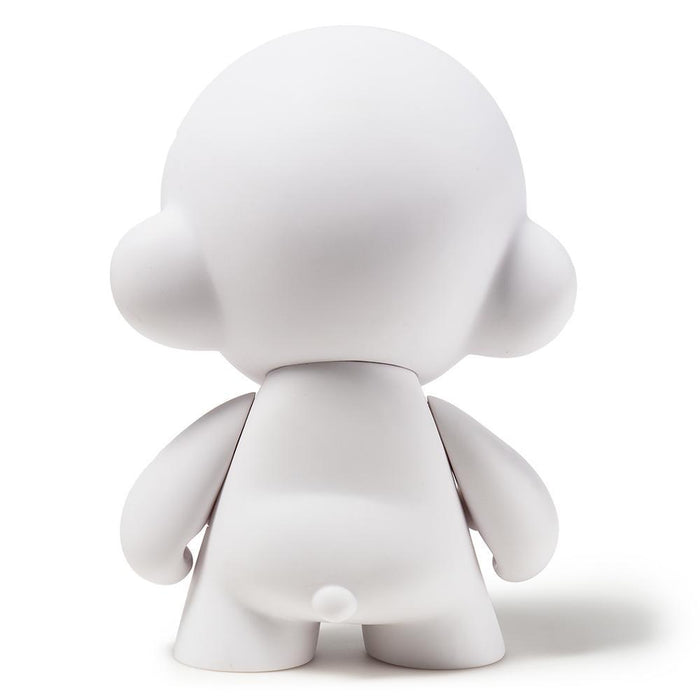 Kidrobot MUNNYWORLD 7-inch blank vinyl art figure, customizable art toy with a simple, blank design for creative decoration.