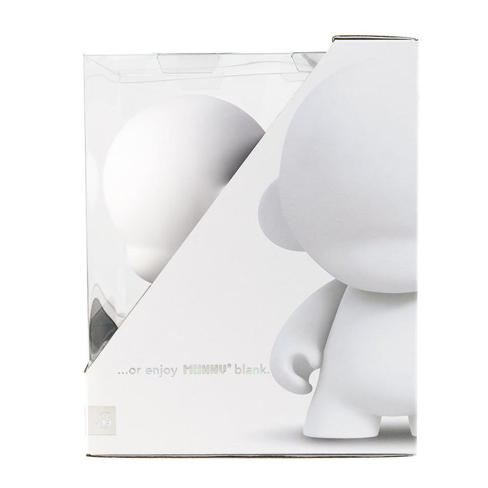 7-inch Kidrobot MUNNYWORLD blank art toy vinyl figure, customizable art figure by Kidrobot with a minimalist design