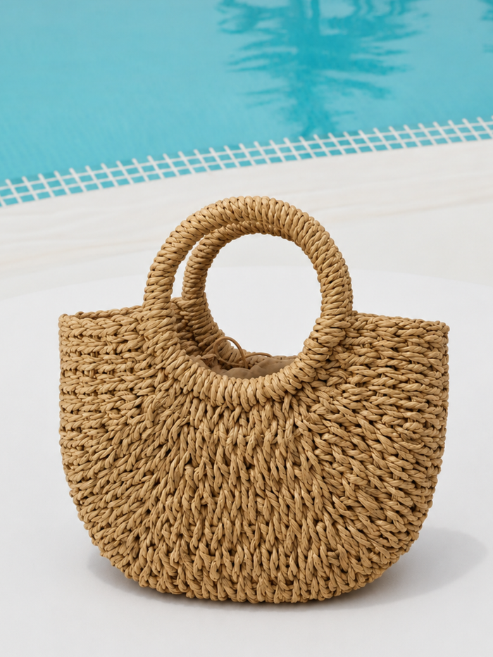 Natural Charm Woven Mini Tote Bag Mia Belle Girls
