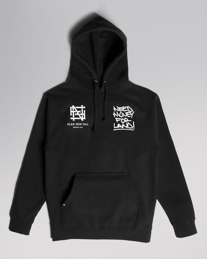 NEED MONEY FOR LAND SCRIPT HOODIE - BLACK
