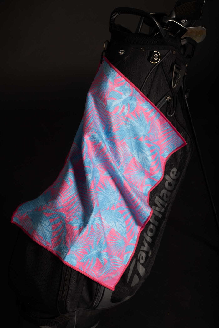 Neon Palms Golf Towel