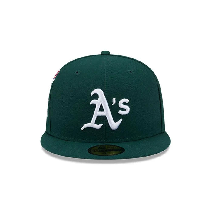 New Era Athletics MLB Hidden Hit Dark Green 59FIFTY Fitted Cap