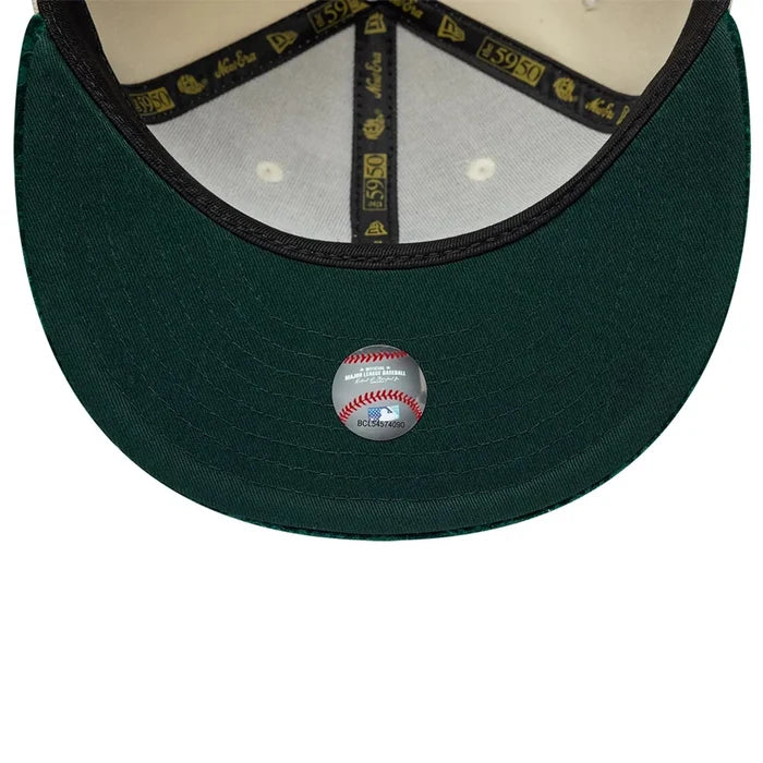 NEW ERA Athletics MLB Paisley Visor Cream 59FIFTY Fitted Cap