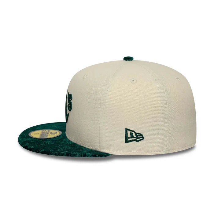 NEW ERA Athletics MLB Paisley Visor Cream 59FIFTY Fitted Cap