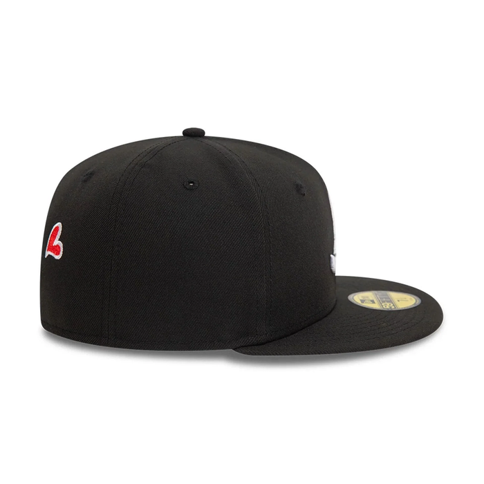 NEW ERA Atlanta Braves MLB Heart Icon Black 59FIFTY Fitted Cap