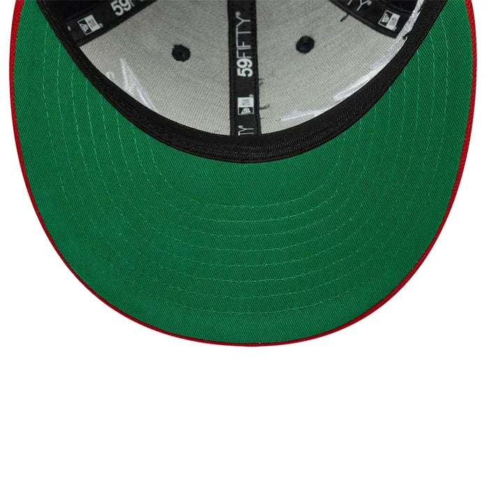 NEW ERA Atlanta Braves MLB Side Script Navy Low Profile 59FIFTY Fitted Cap