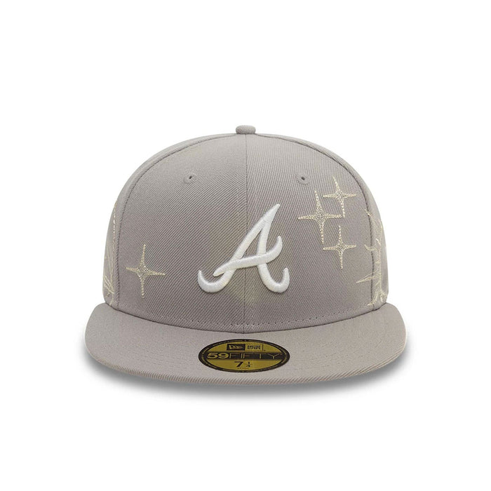 NEW ERA Atlanta Braves MLB Zodiac Grey 59FIFTY Fitted Cap