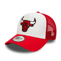 NEW ERA Chicago Bulls Team Colour Red A-Frame Trucker Cap