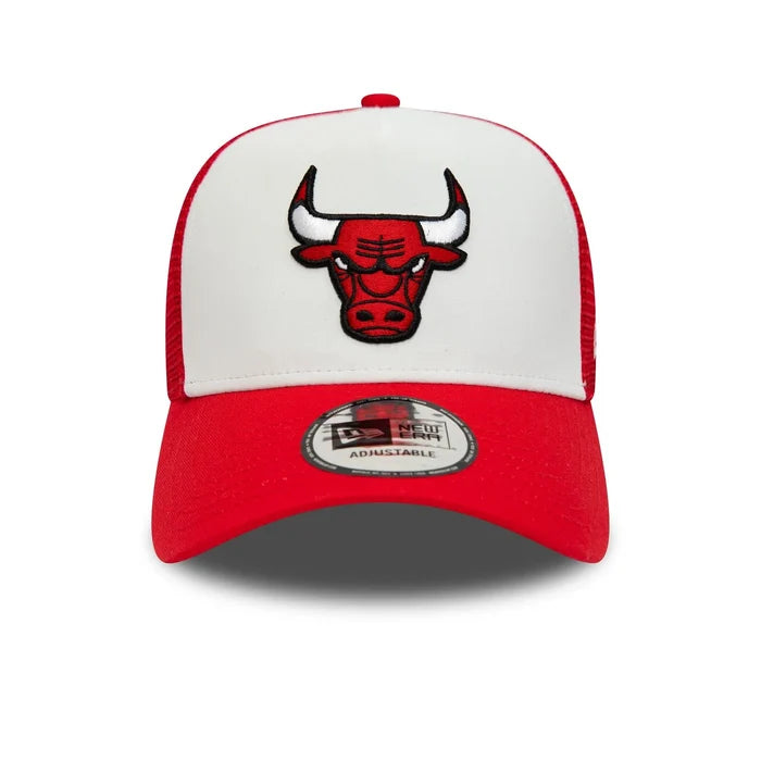 NEW ERA Chicago Bulls Team Colour Red A-Frame Trucker Cap