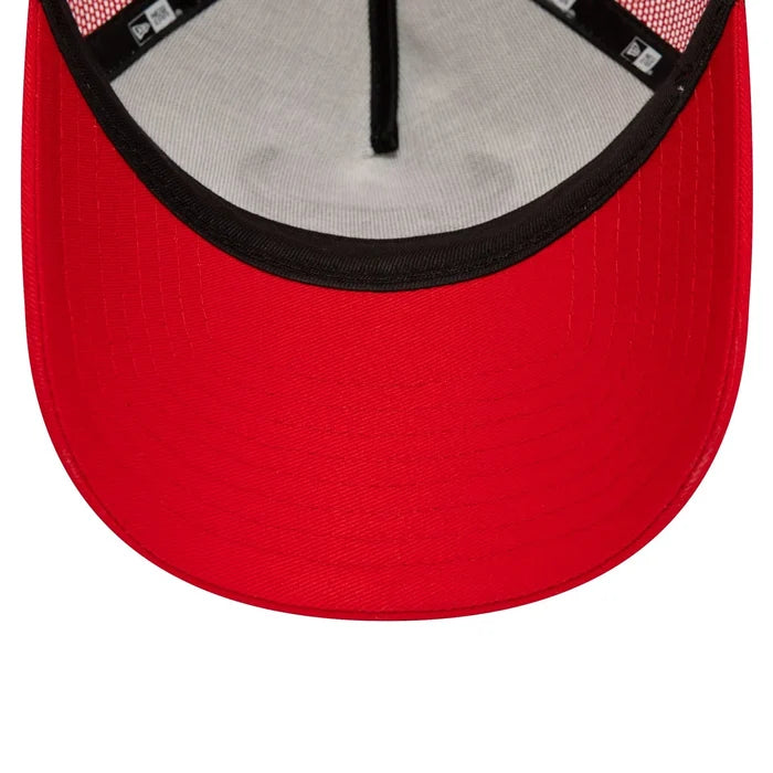 NEW ERA Chicago Bulls Team Colour Red A-Frame Trucker Cap