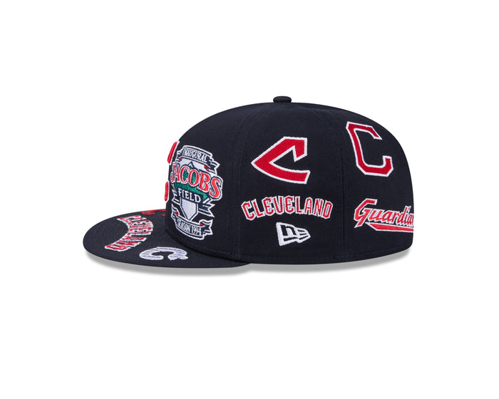 New Era Cleveland Guardians MLB All Over Team 59FIFTY Fitted Cap