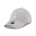 NEW ERA Grey METALLIC Los Angeles Dodgers 39THIRTY Stretch Fit Cap