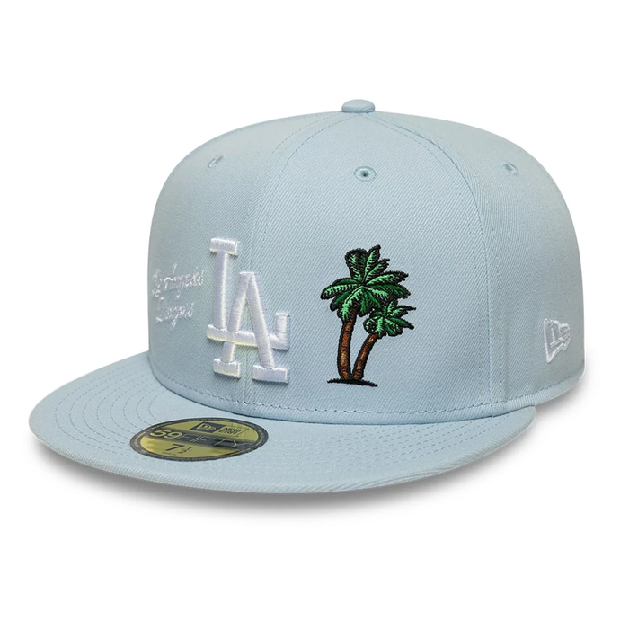 NEW ERA LA Dodgers MLB City Icon Pastel Blue 59FIFTY Fitted Cap