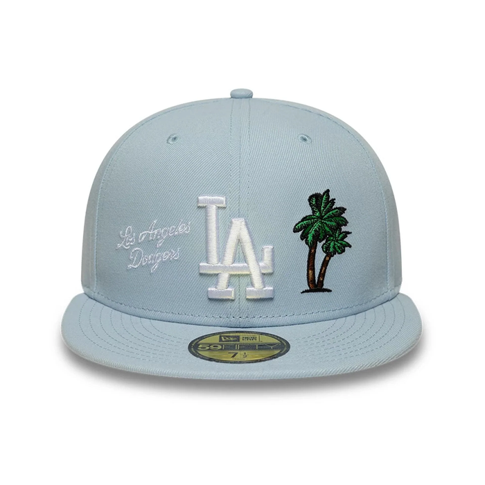NEW ERA LA Dodgers MLB City Icon Pastel Blue 59FIFTY Fitted Cap