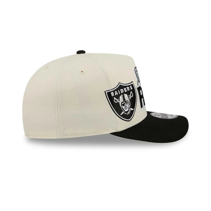 New Era Las Vegas Raiders NFL Classic White 9FIFTY A-Frame Snapback Adjustable Cap