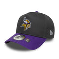 NEW ERA Minnesota Vikings NFL Charcoal 9FORTY E-Frame Adjustable Cap