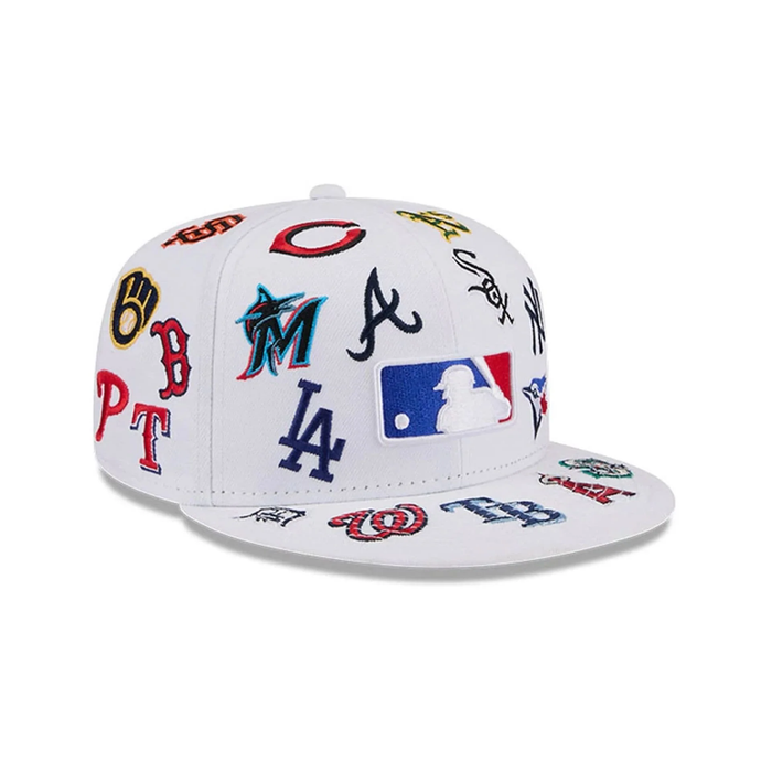 NEW ERA MLB All Over White 59FIFTY Fitted Cap