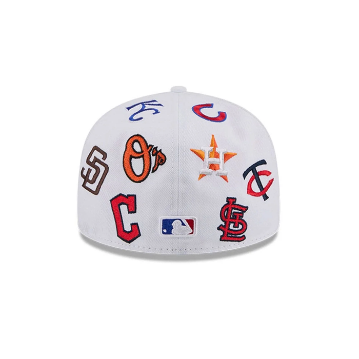 NEW ERA MLB All Over White 59FIFTY Fitted Cap