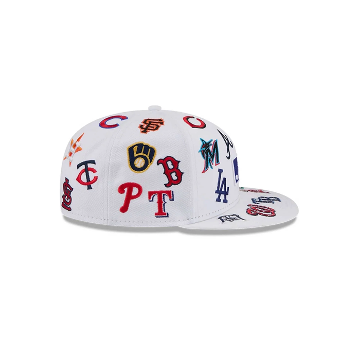 NEW ERA MLB All Over White 59FIFTY Fitted Cap
