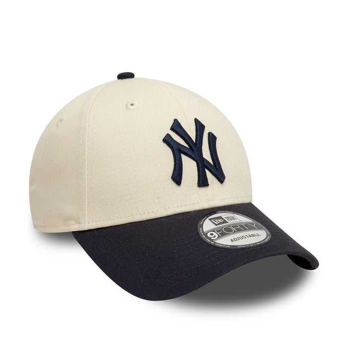 NEW ERA New York Yankees Colour Block Cream 9FORTY Adjustable Cap
